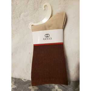 Women's Socks women Size 7-9 Brown Beige